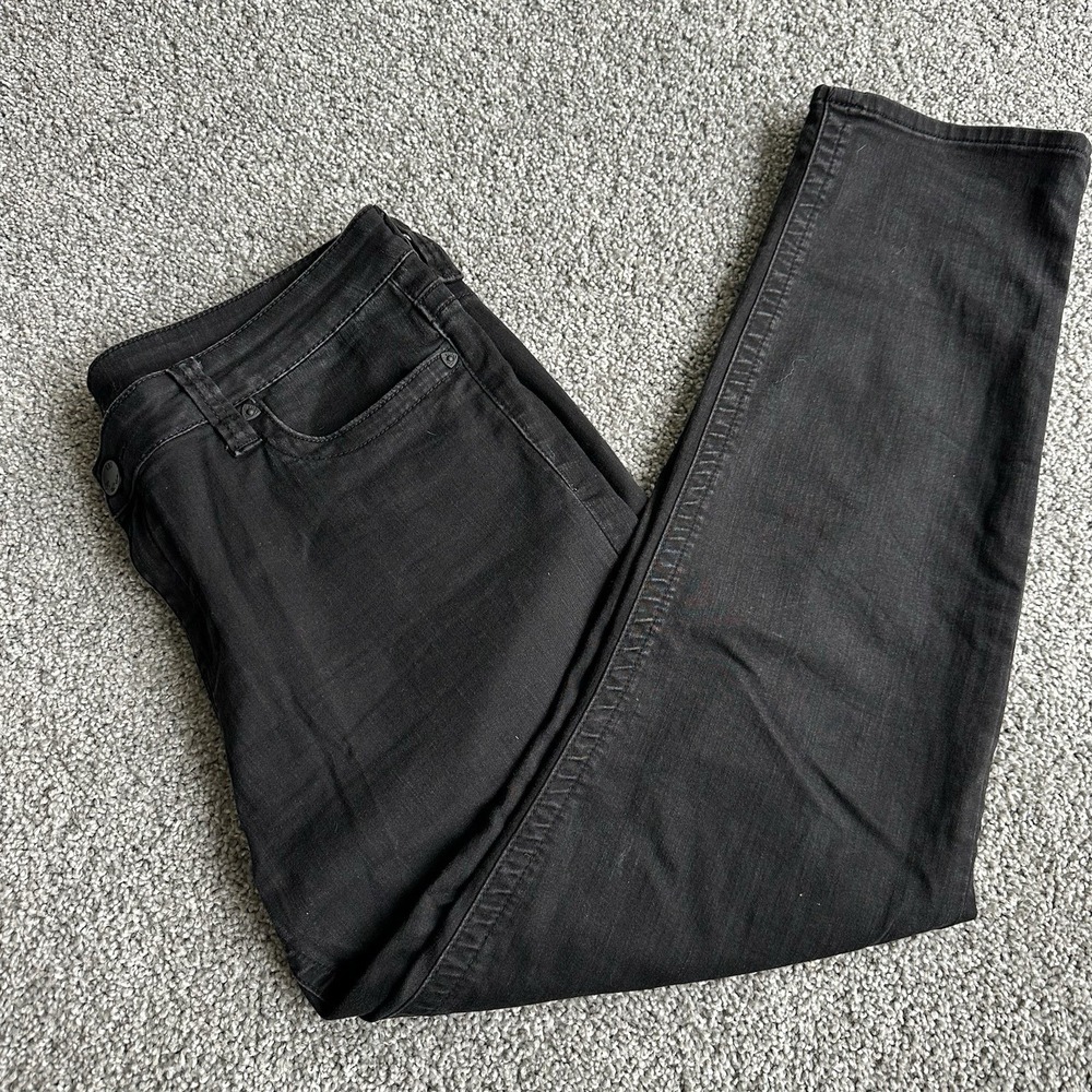 Kut From The Kloth Jeans Women 14S Black Straight‎ Leg Stretch Everyday Comfort
